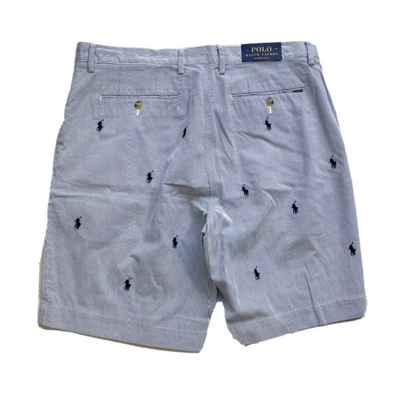Polo Ralph Lauren Classic Fit Pinstripe Pony Short - Picture 2 of 11